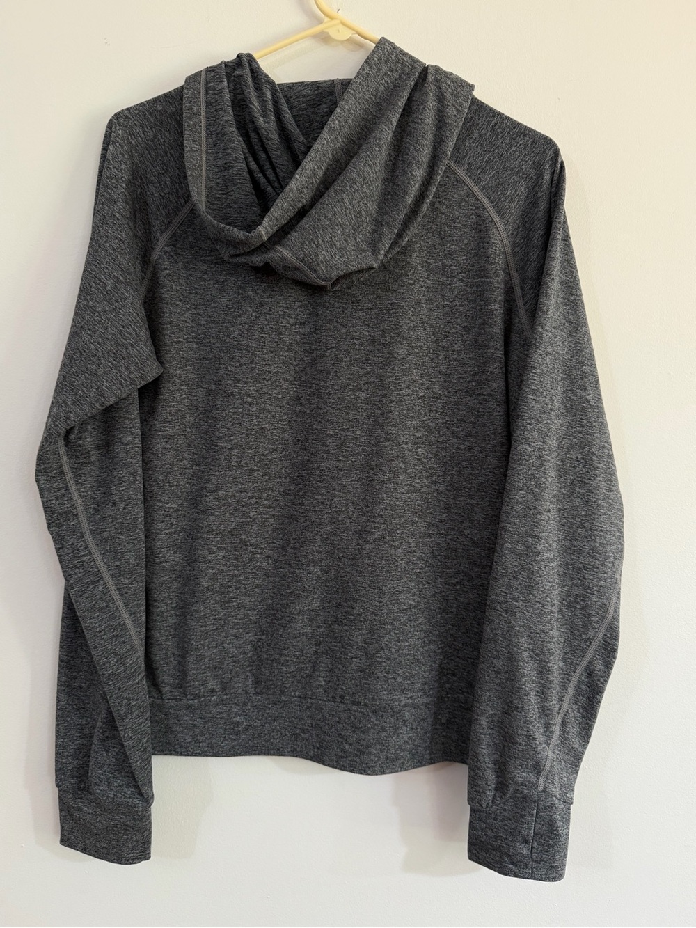 Quince Med Flowknit Pullover Hoodie Sweatshirt Athletic Heather Grey Ultra-Soft - Picture 9 of 15